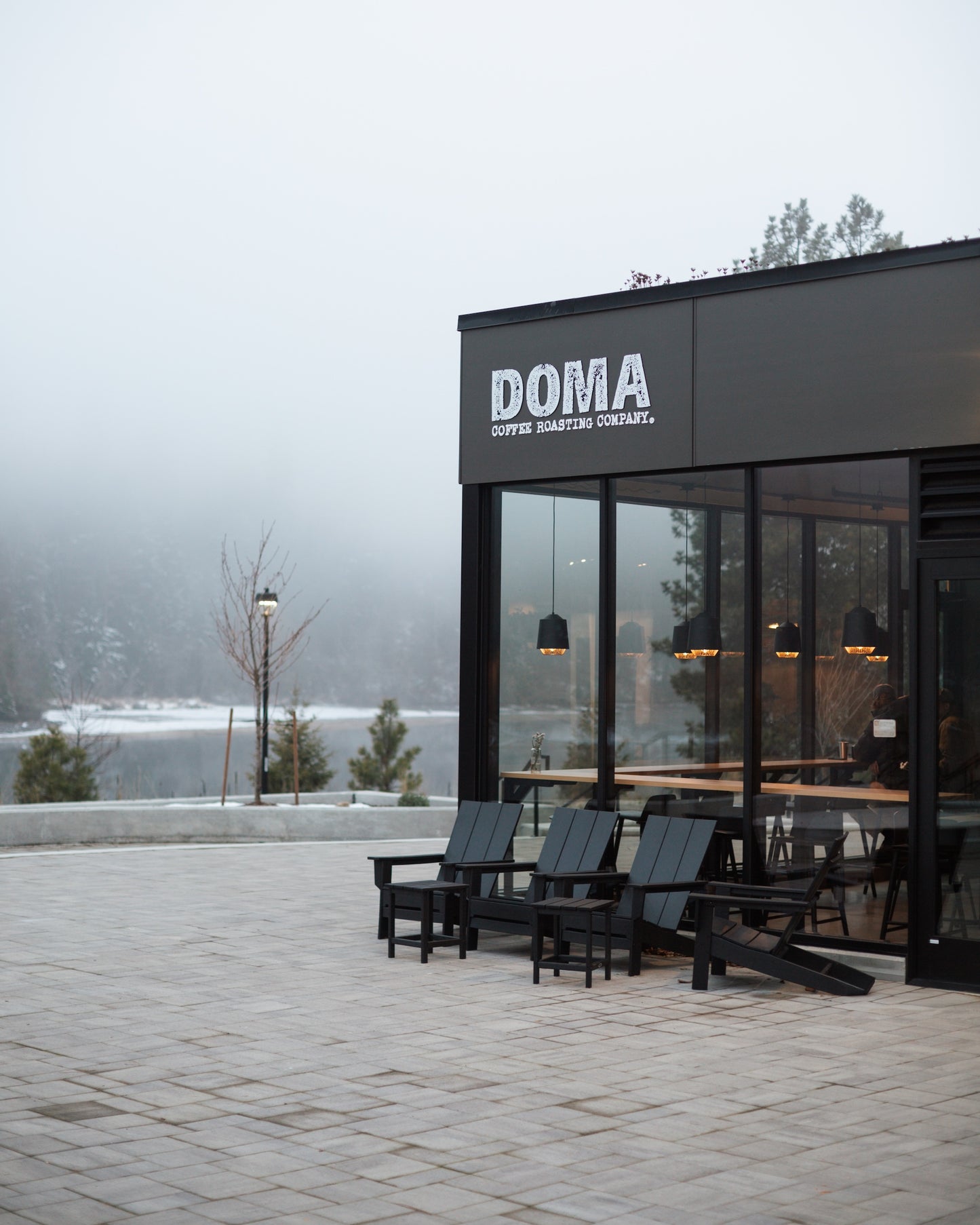 DOMA cafe in the winter